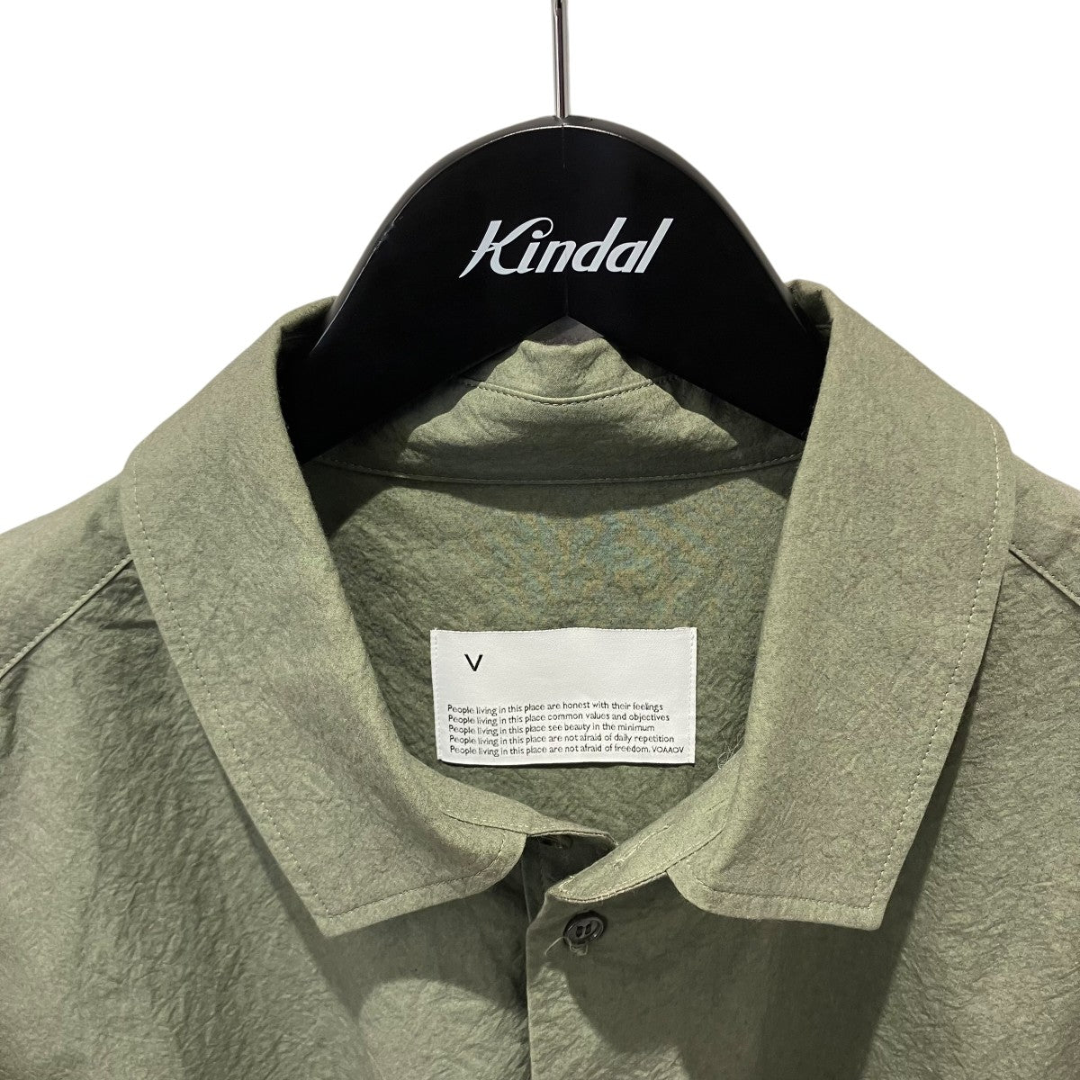 VOAAOV SUN DRYING DOWN PROOF COTTON Oversize ShirtオーバーシャツVOSH-M21 古着・中古-3枚目のアイテム画像