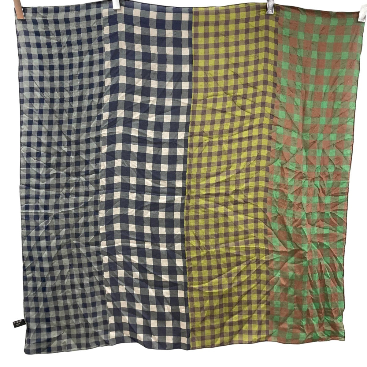 YAVi MIX GINGHAM SCARFスカーフYC14C-24 古着・中古-1枚目のアイテム画像