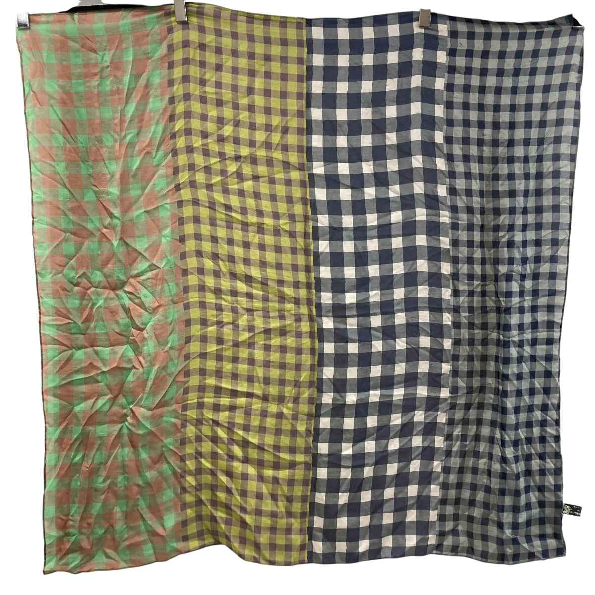 YAVi MIX GINGHAM SCARFスカーフYC14C-24 古着・中古-2枚目のアイテム画像