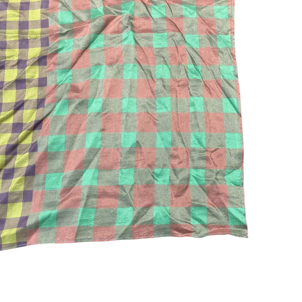 YAVi MIX GINGHAM SCARFスカーフYC14C-24 古着・中古-5枚目のアイテム画像