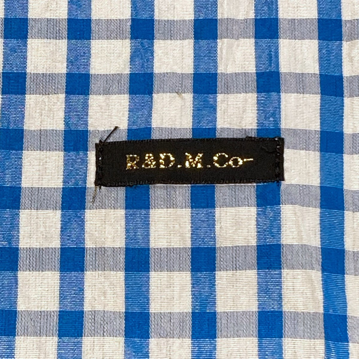 R＆D．M．Co-OLDMAN’S TAILOR チェックストール 古着・中古-6枚目のアイテム画像