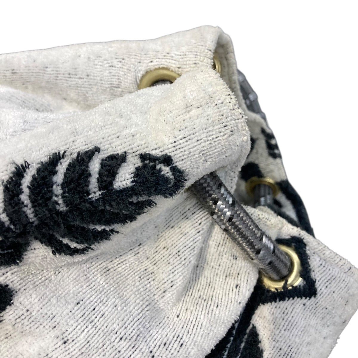 mame kurogouchi ORIGINAL PATTERN PILE FABRIIC BACKPACKバッグ 古着・中古-8枚目のアイテム画像