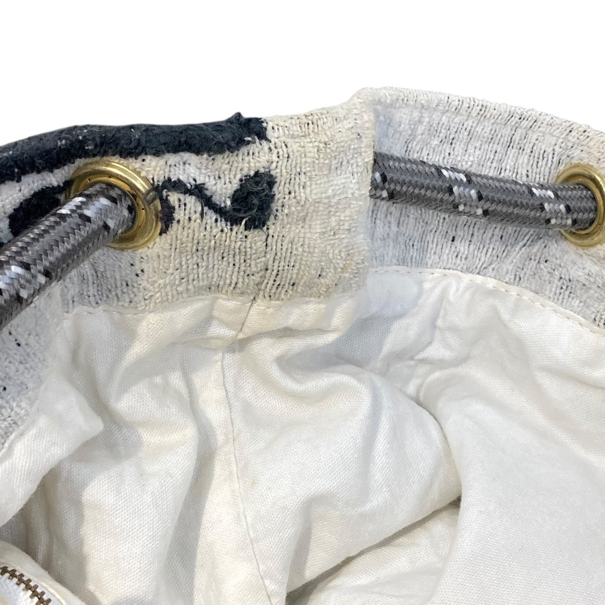 mame kurogouchi ORIGINAL PATTERN PILE FABRIIC BACKPACKバッグ 古着・中古-9枚目のアイテム画像