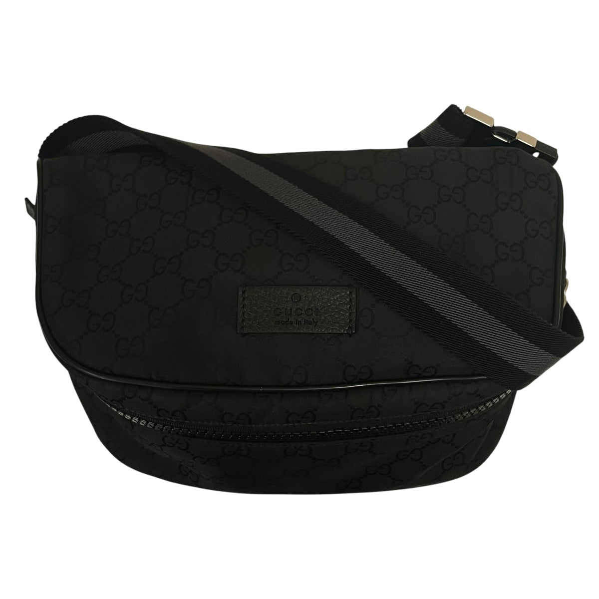 GUCCI GGナイロン ウエストバッグレザーブランドロゴタブ ショルダーバッグ449182 古着・中古-1枚目のアイテム画像