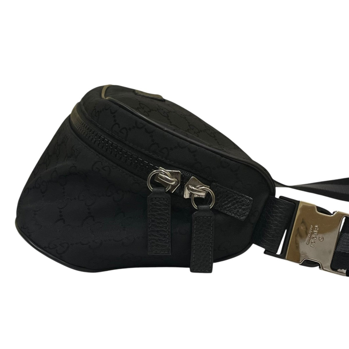 GUCCI GGナイロン ウエストバッグレザーブランドロゴタブ ショルダーバッグ449182 古着・中古-4枚目のアイテム画像