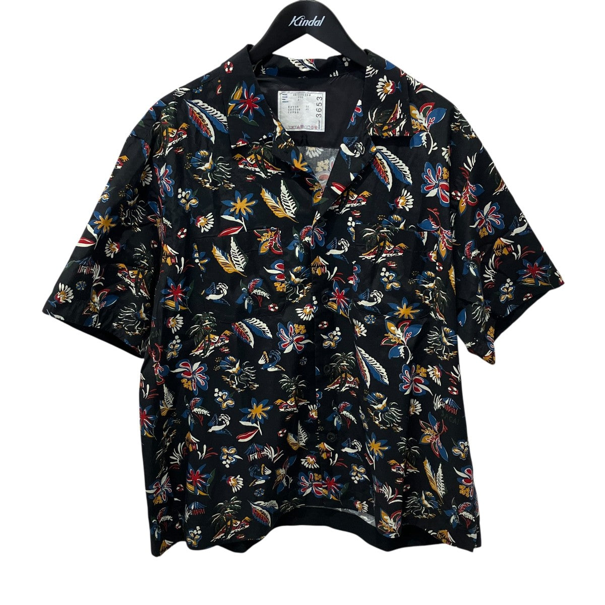 sacai 25SSCar Race Tropical Print Shirt半袖シャツ25-03653M 古着・中古-1枚目のアイテム画像