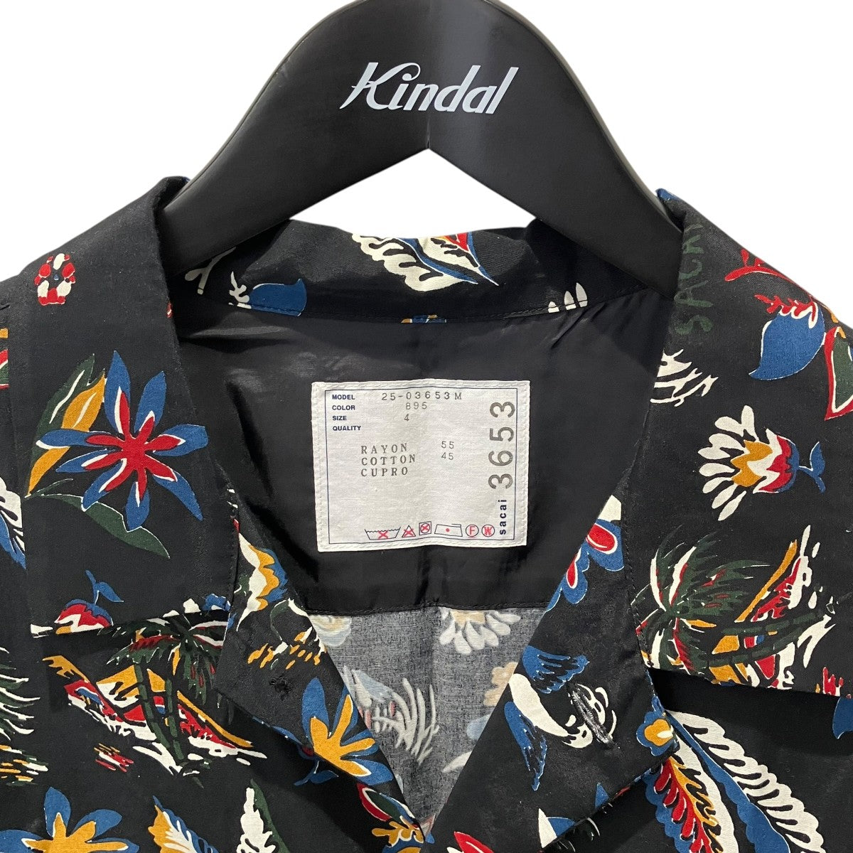 sacai 25SSCar Race Tropical Print Shirt半袖シャツ25-03653M 古着・中古-3枚目のアイテム画像
