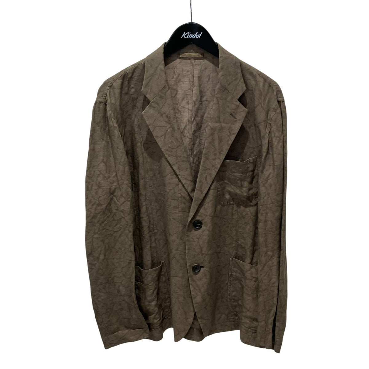 ISSEY MIYAKE リネン総柄ジャケットジャケットME51FD226 古着・中古-1枚目のアイテム画像