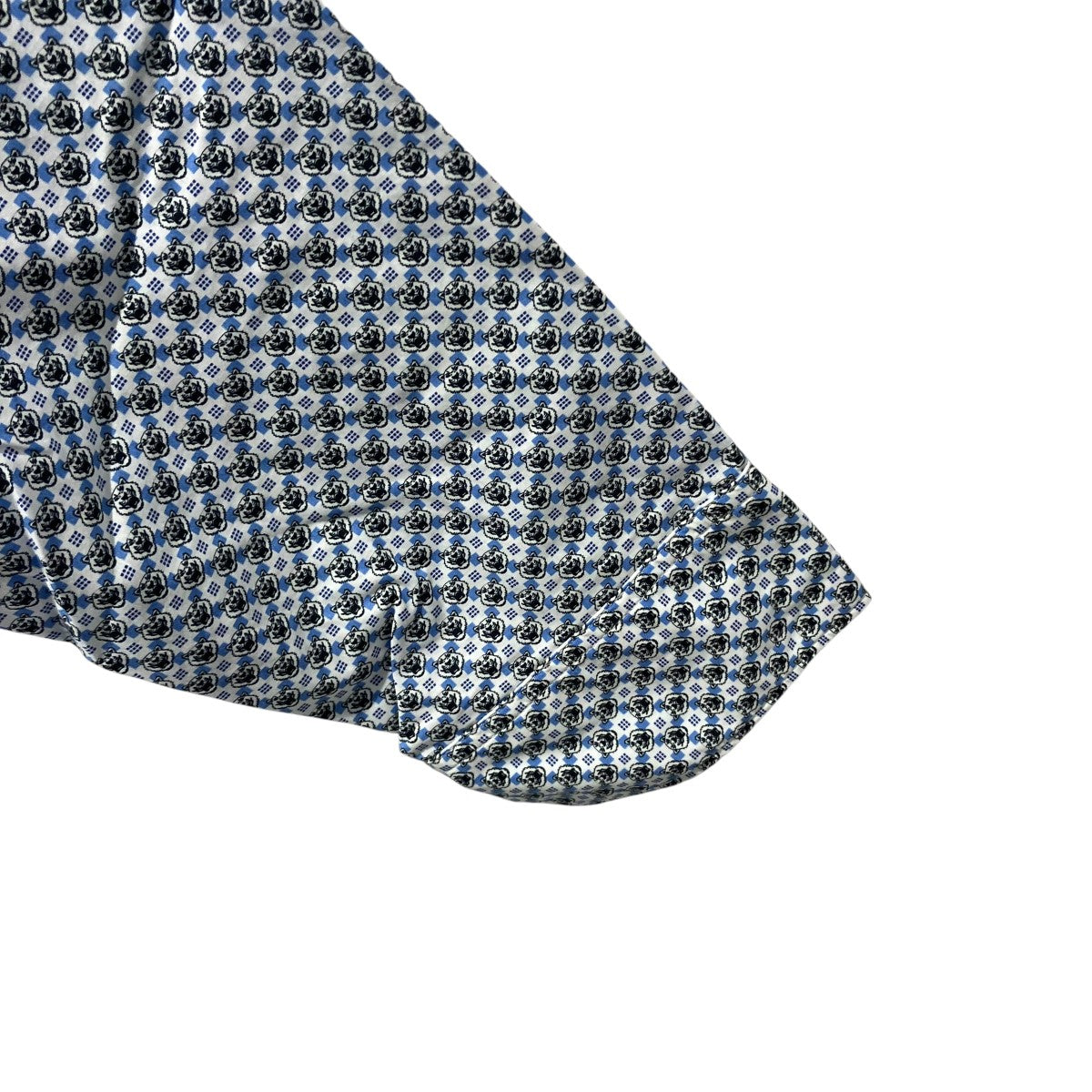 KENZO Tiger Monogram Poplin Slim Shirt総柄シャツF965CH2001KJ 古着・中古-4枚目のアイテム画像