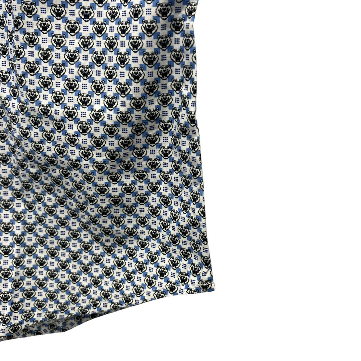 KENZO Tiger Monogram Poplin Slim Shirt総柄シャツF965CH2001KJ 古着・中古-5枚目のアイテム画像