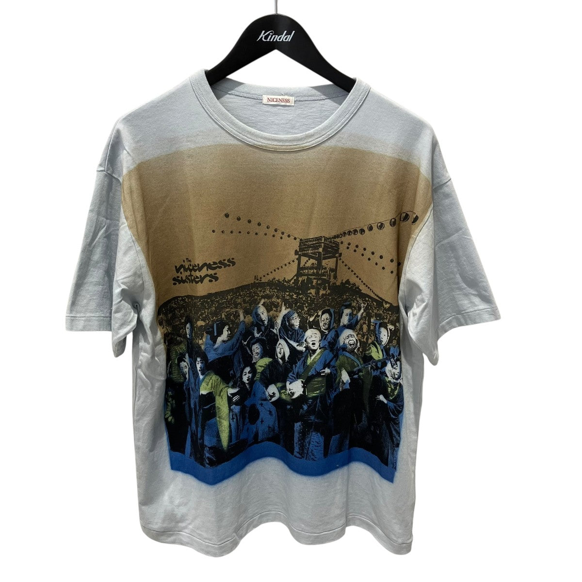 NICENESS ハンドステンシルプリントTシャツ半袖TシャツNN-3403J17 古着・中古-1枚目のアイテム画像