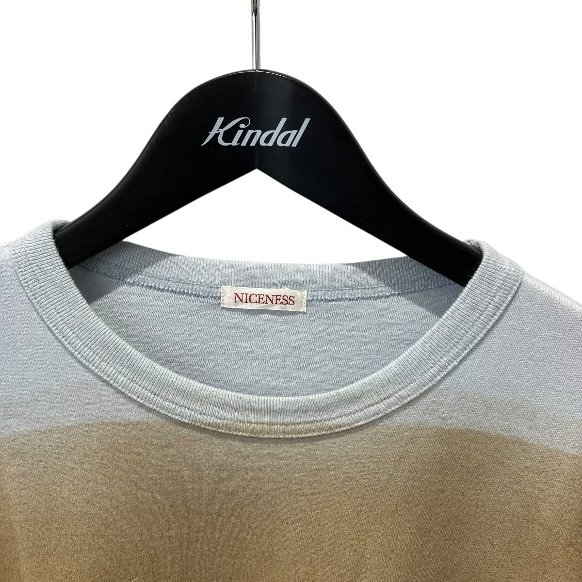 NICENESS ハンドステンシルプリントTシャツ半袖TシャツNN-3403J17 古着・中古-3枚目のアイテム画像