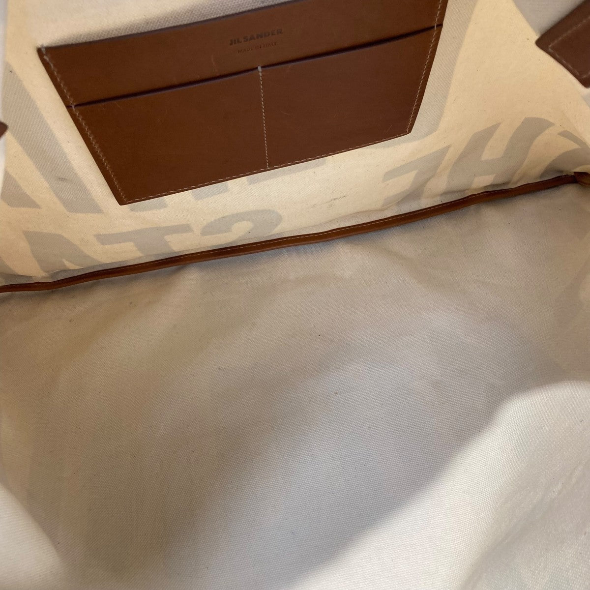 JIL SANDER ZIP TOTE MDトートバッグ 古着・中古-5枚目のアイテム画像