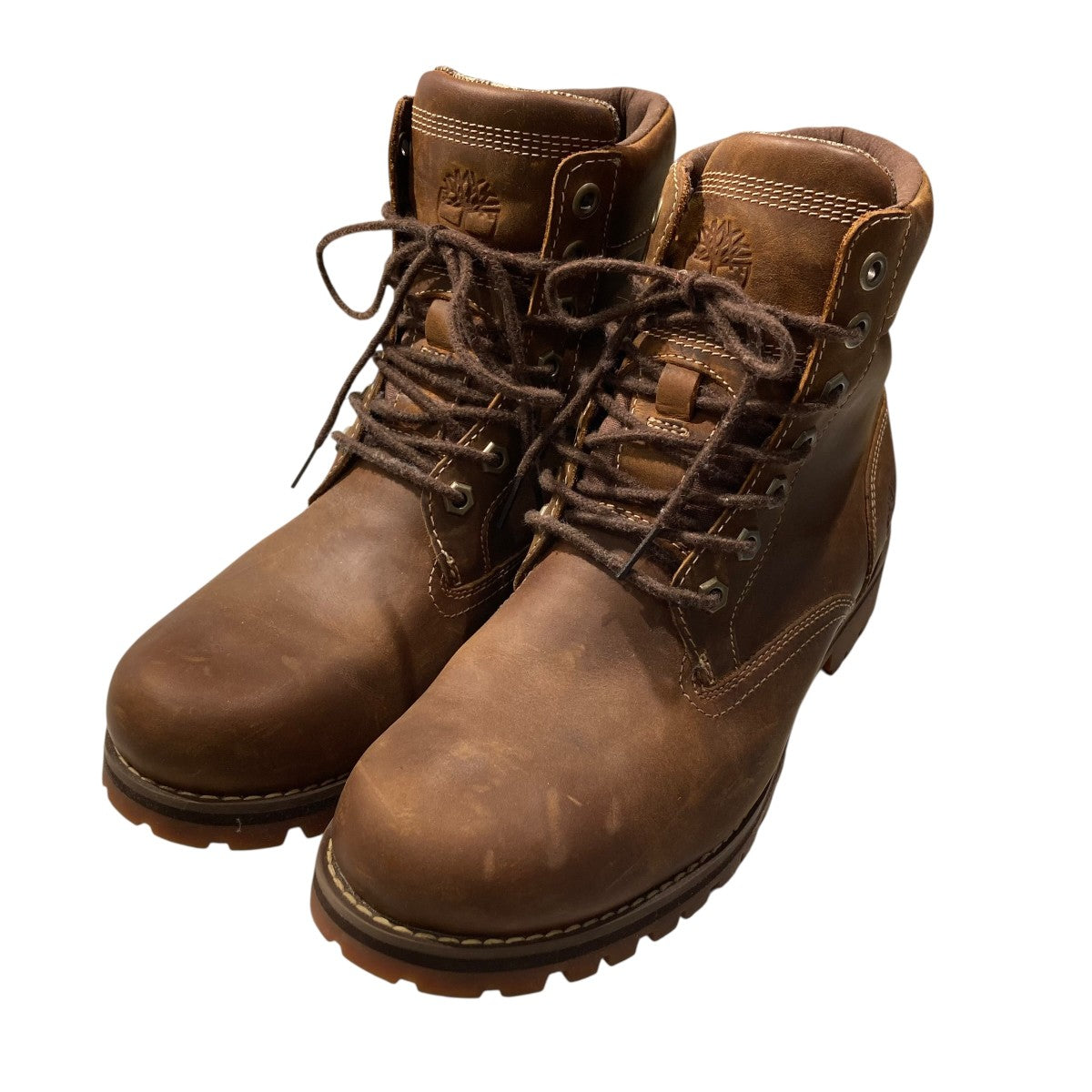 Timberland RUGGED WP MID LACE SADDLEブーツ 古着・中古-1枚目のアイテム画像