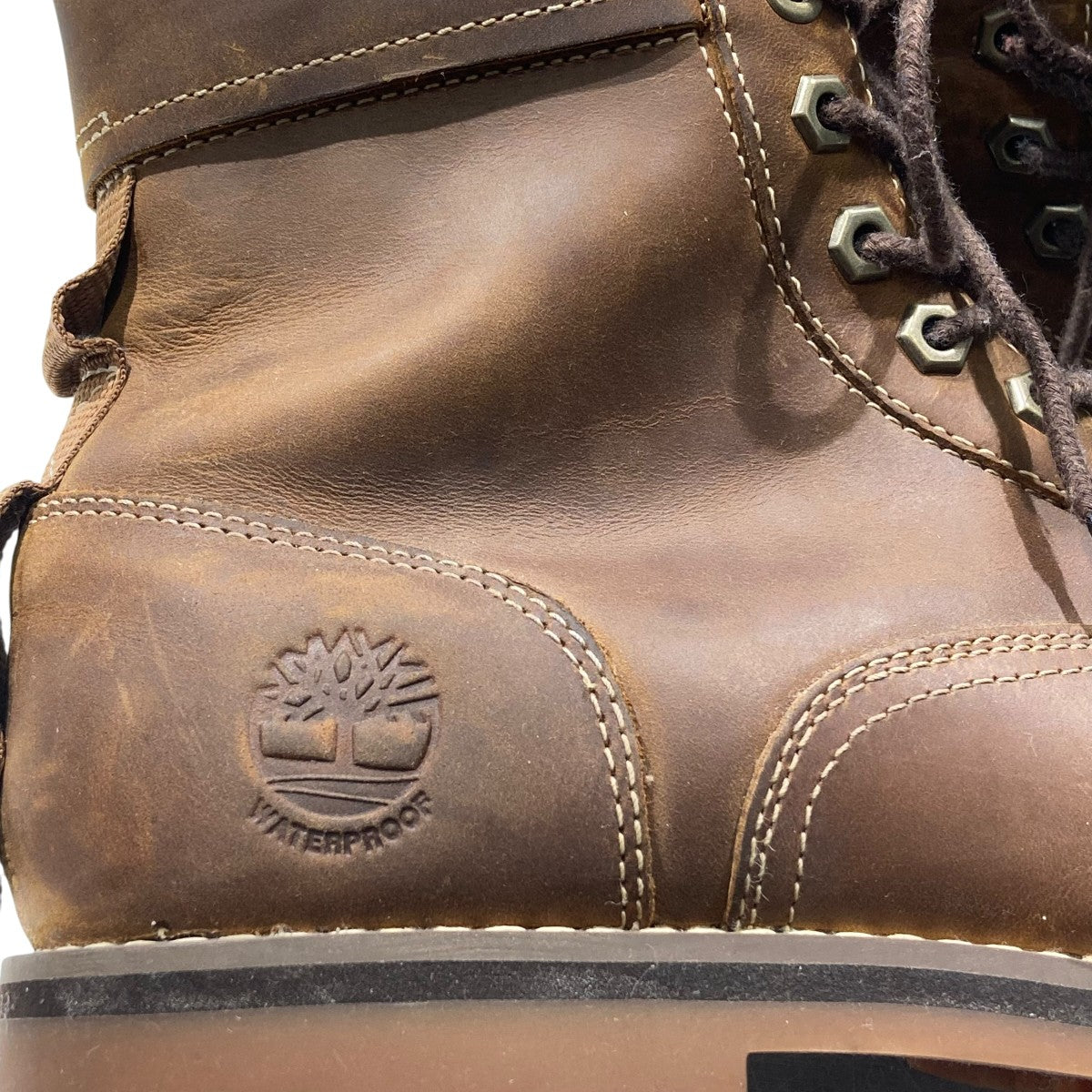 Timberland RUGGED WP MID LACE SADDLEブーツ 古着・中古-8枚目のアイテム画像