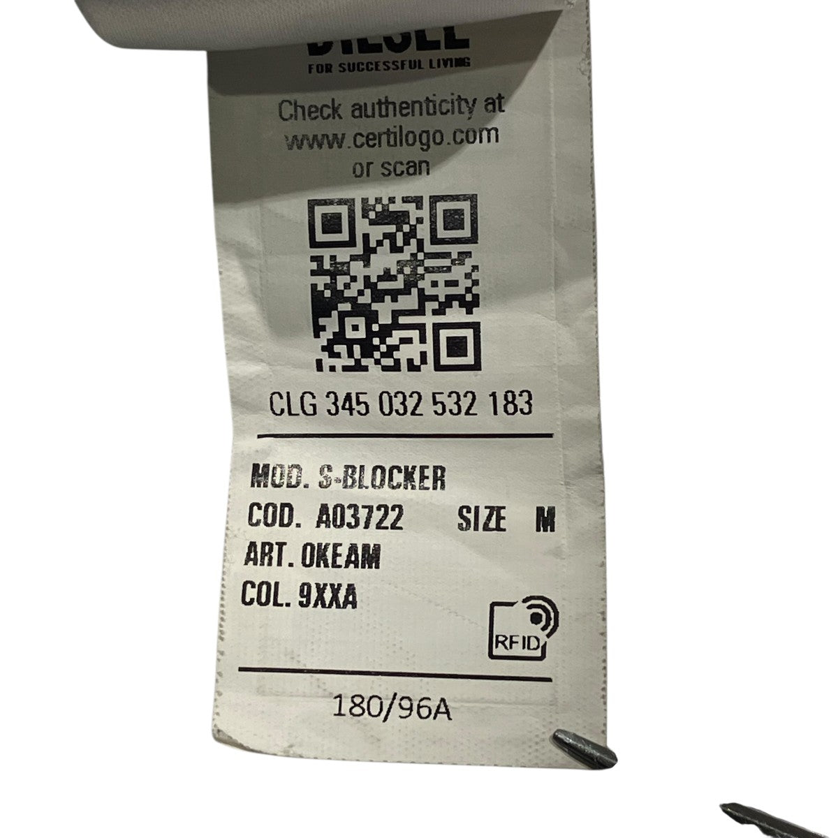 DIESEL(ディーゼル) S-BLOCKERトラックジャケットA03722 A03722