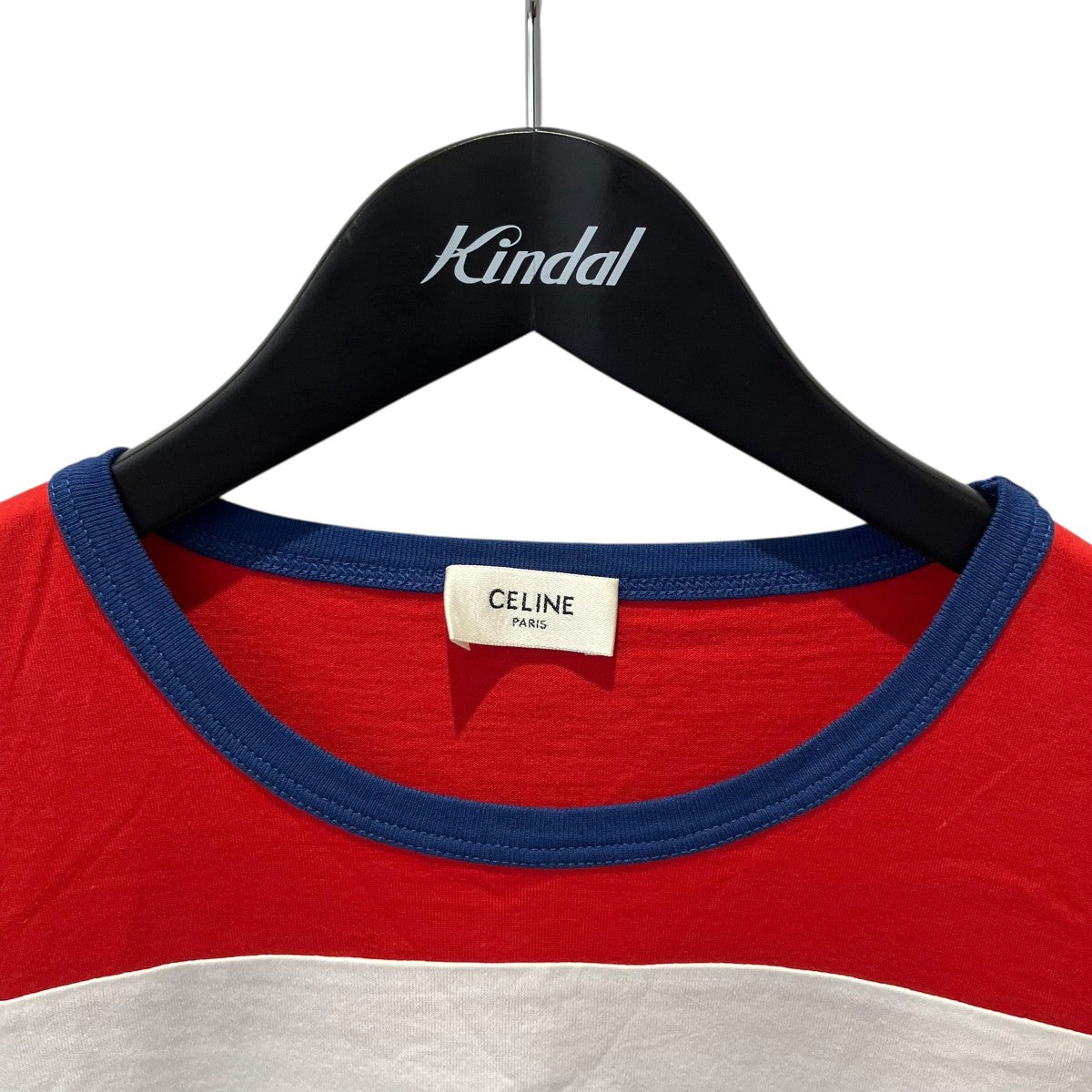 CELINE クルーネックレターカラーブロック半袖Tシャツ2X20H671Q 古着・中古-3枚目のアイテム画像