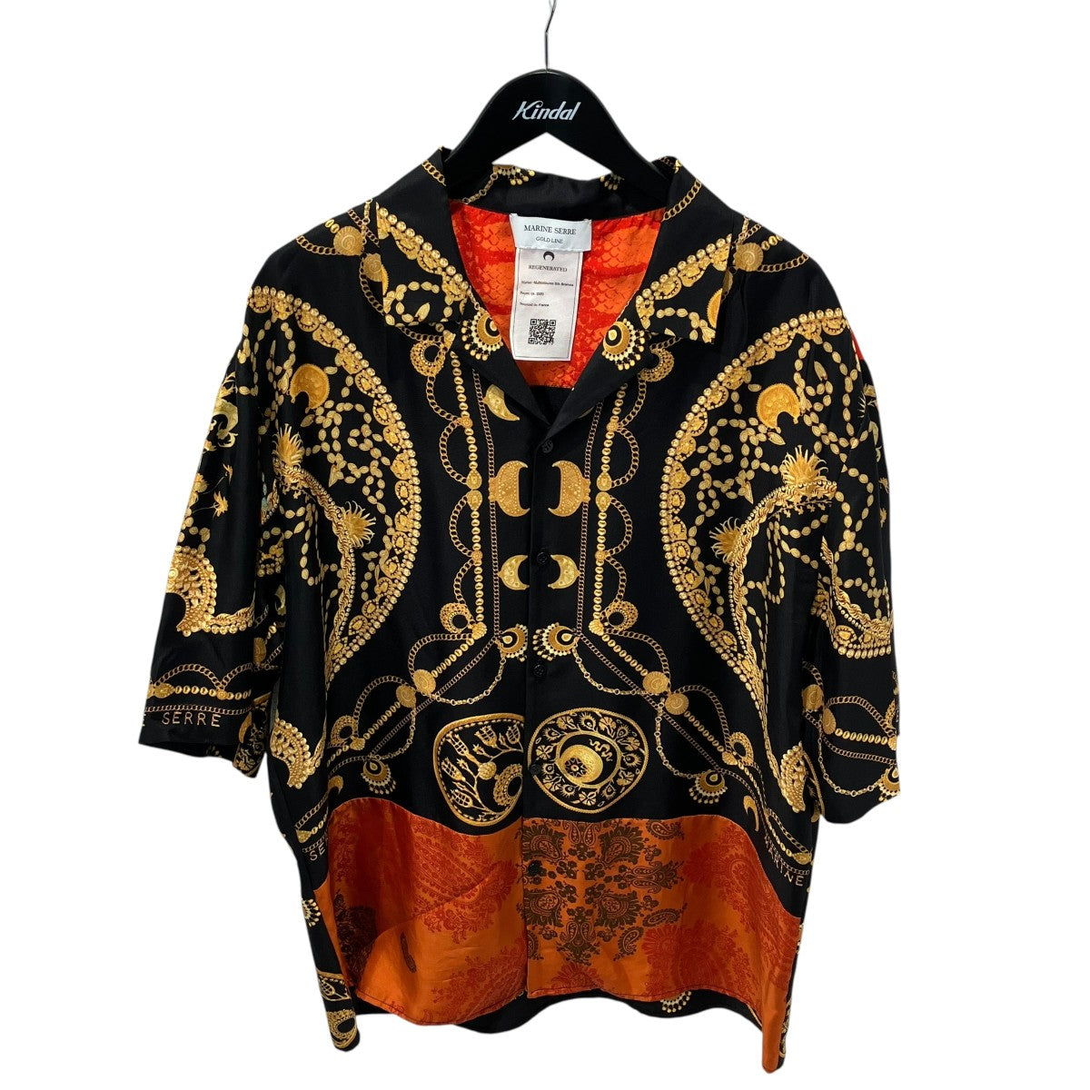 23AWREGENERATED SILK＆ORNAMENT JEWELRY半袖シャツT076SS23XU-9
