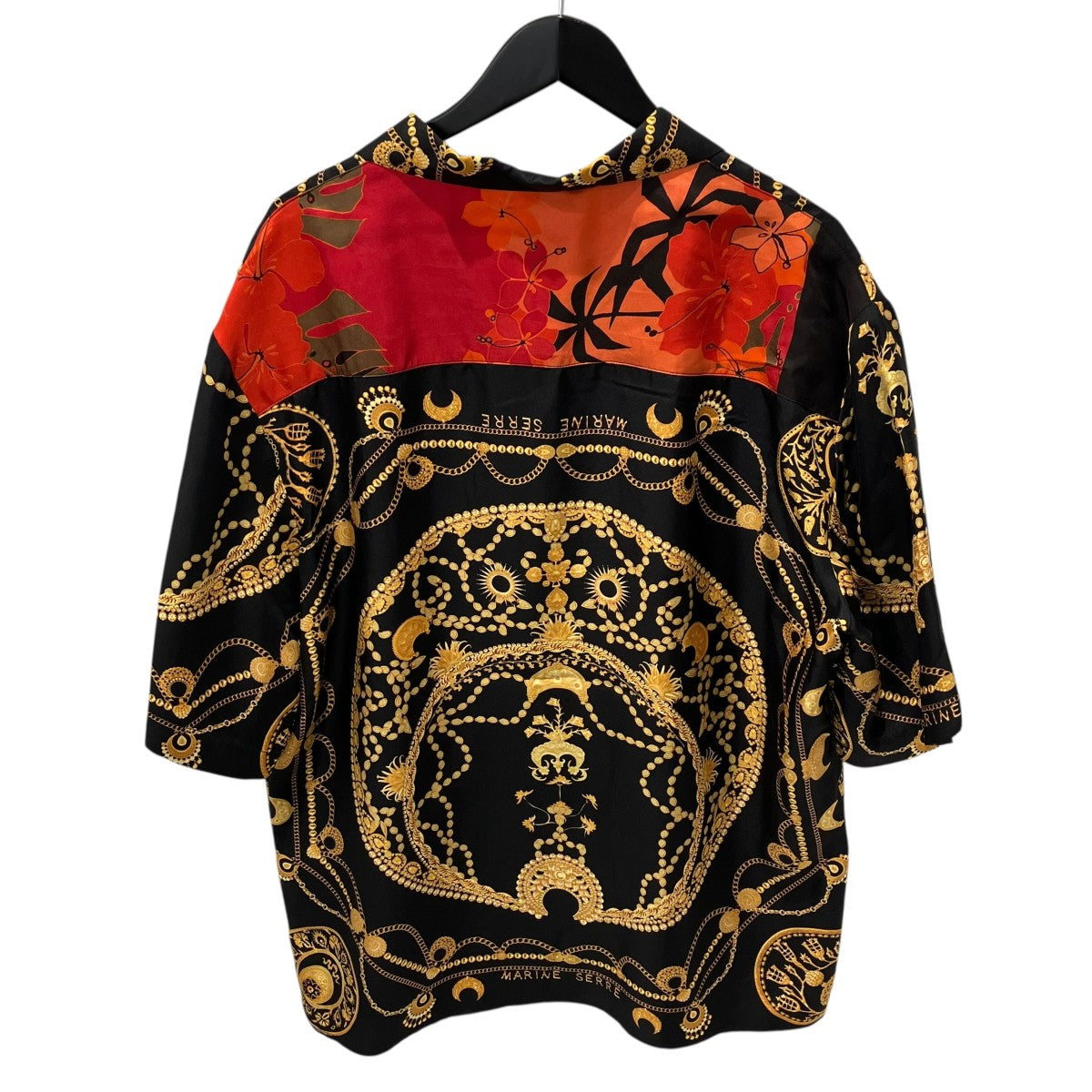 23AWREGENERATED SILK＆ORNAMENT JEWELRY半袖シャツT076SS23XU-9