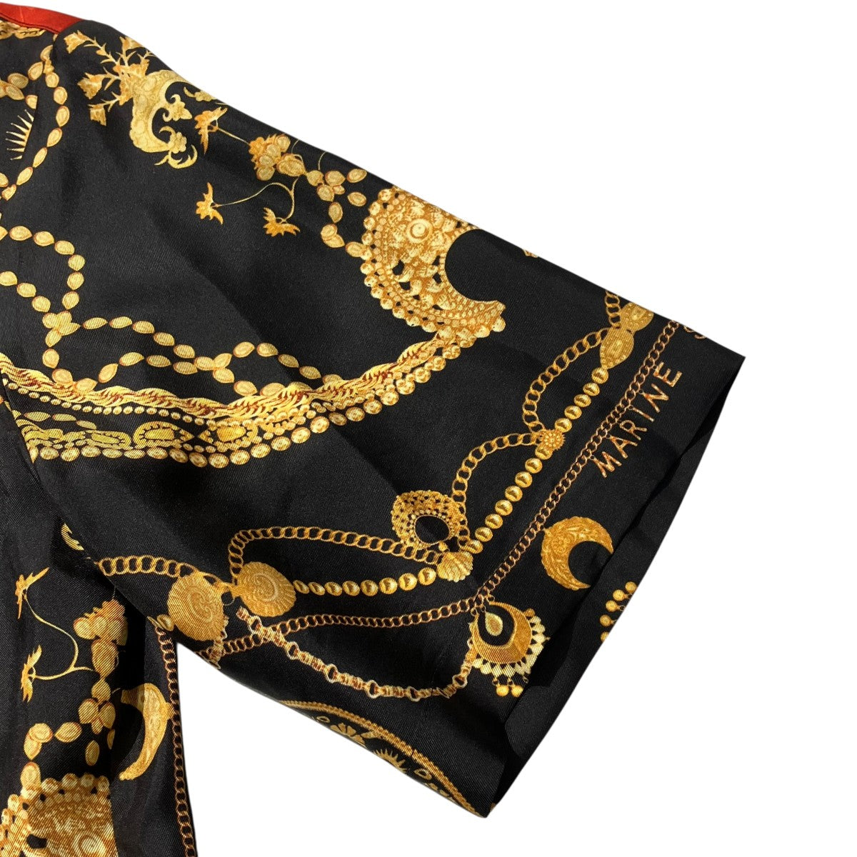 23AWREGENERATED SILK＆ORNAMENT JEWELRY半袖シャツT076SS23XU-9