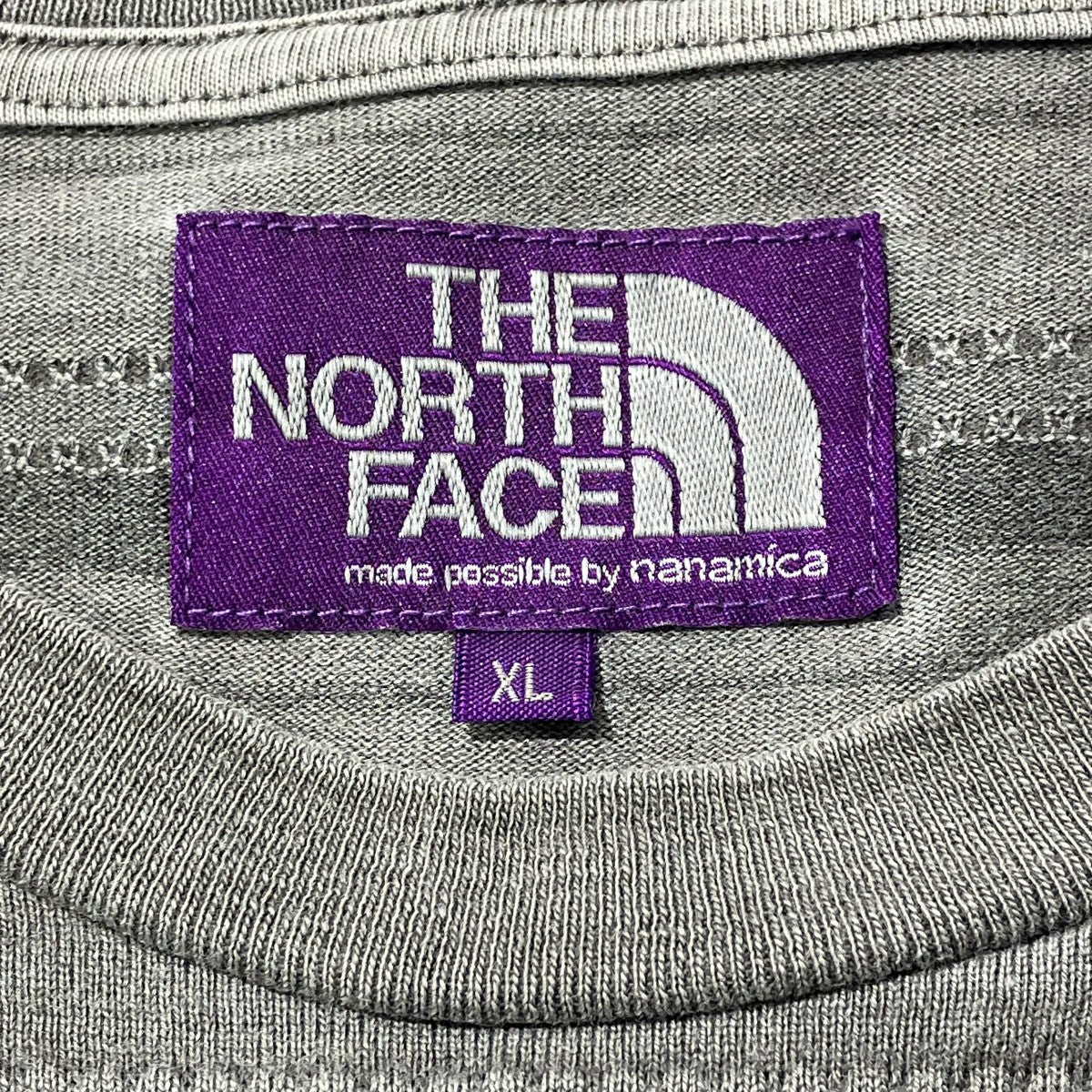 THE NORTHFACE PURPLELABEL Jacquard Field Tee - Asphalt Gray半袖TシャツN25SH057 古着・中古-6枚目のアイテム画像