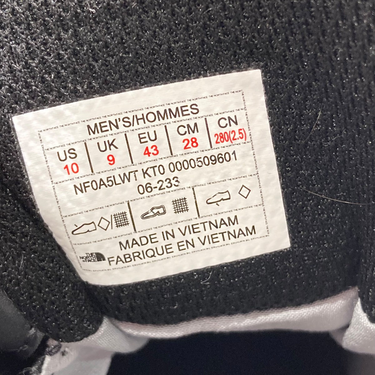 THE NORTH FACE NF0A5LWT M VECTIV TARAVALスニーカー 古着・中古-9枚目のアイテム画像