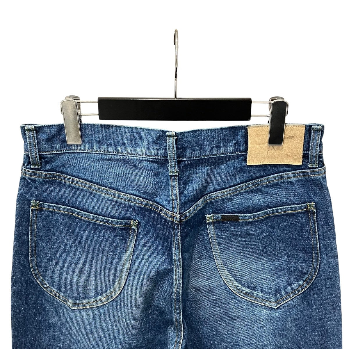 DENIM FLARE 5POCKETデニムパンツKAKI-J01B