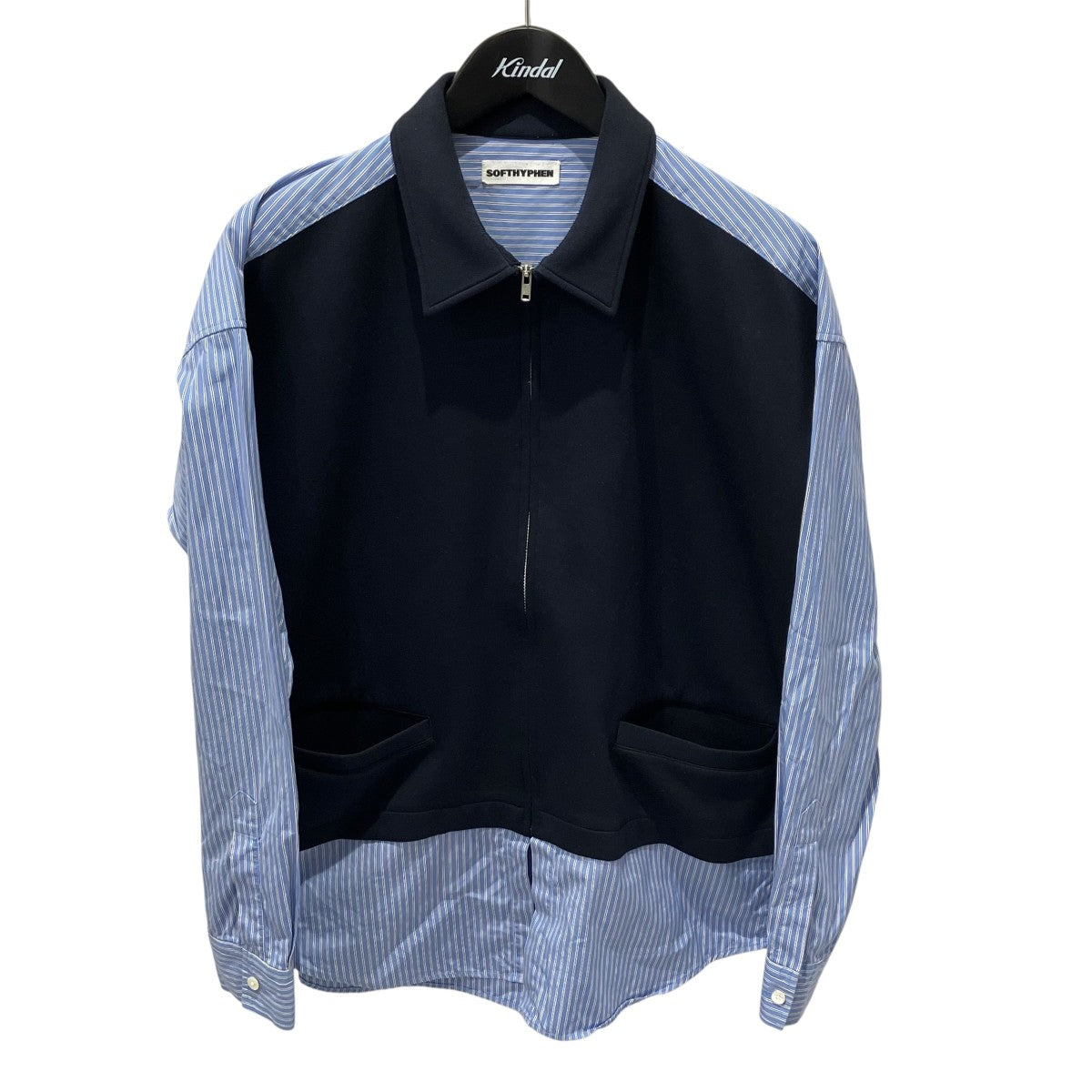 DOUBLE KNIT MIX ZIP UP SHIRTドッキングシャツMGMFB221074-089