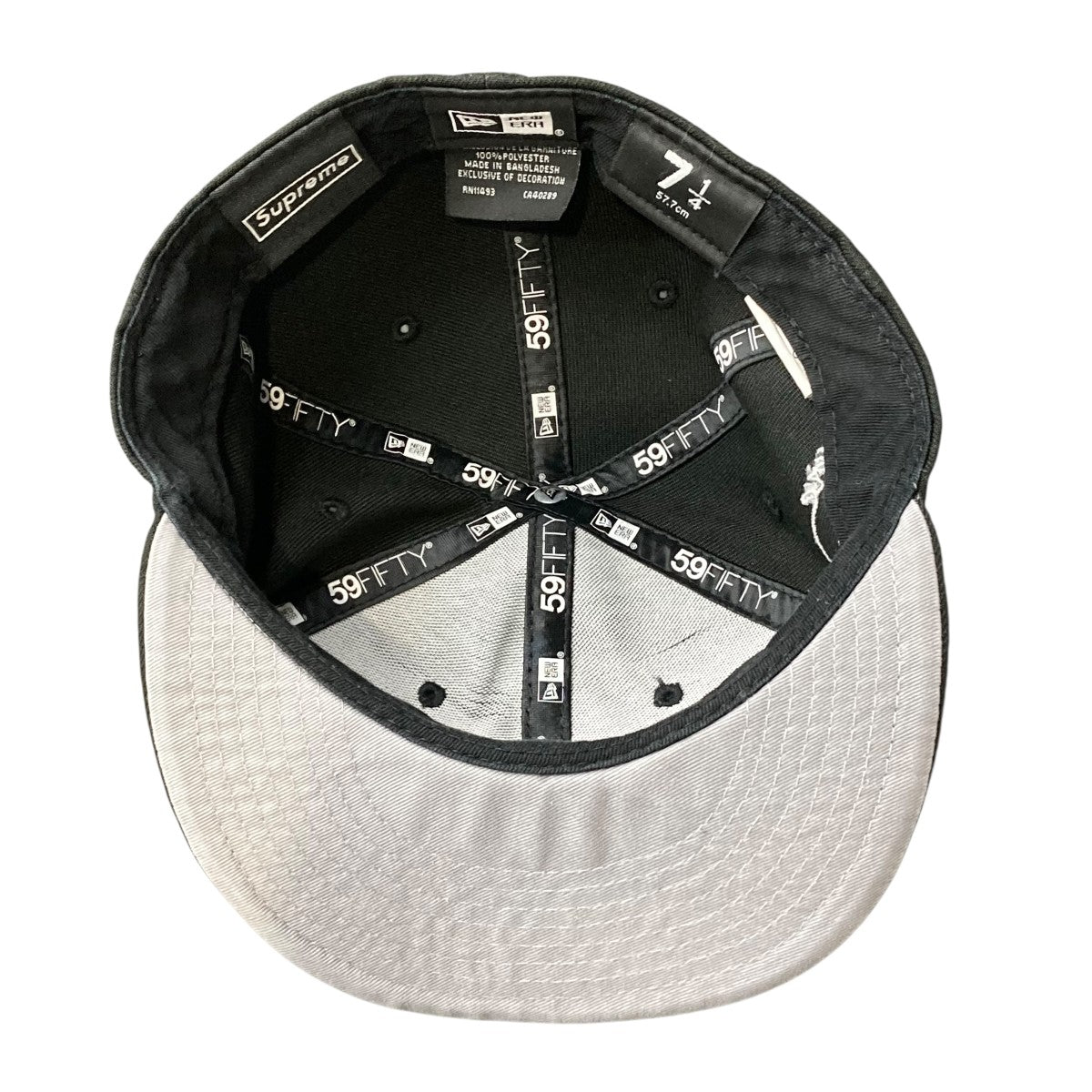 Supreme×New Era KING OF NEW YORKキャップ ブラック サイズ 7 1/4