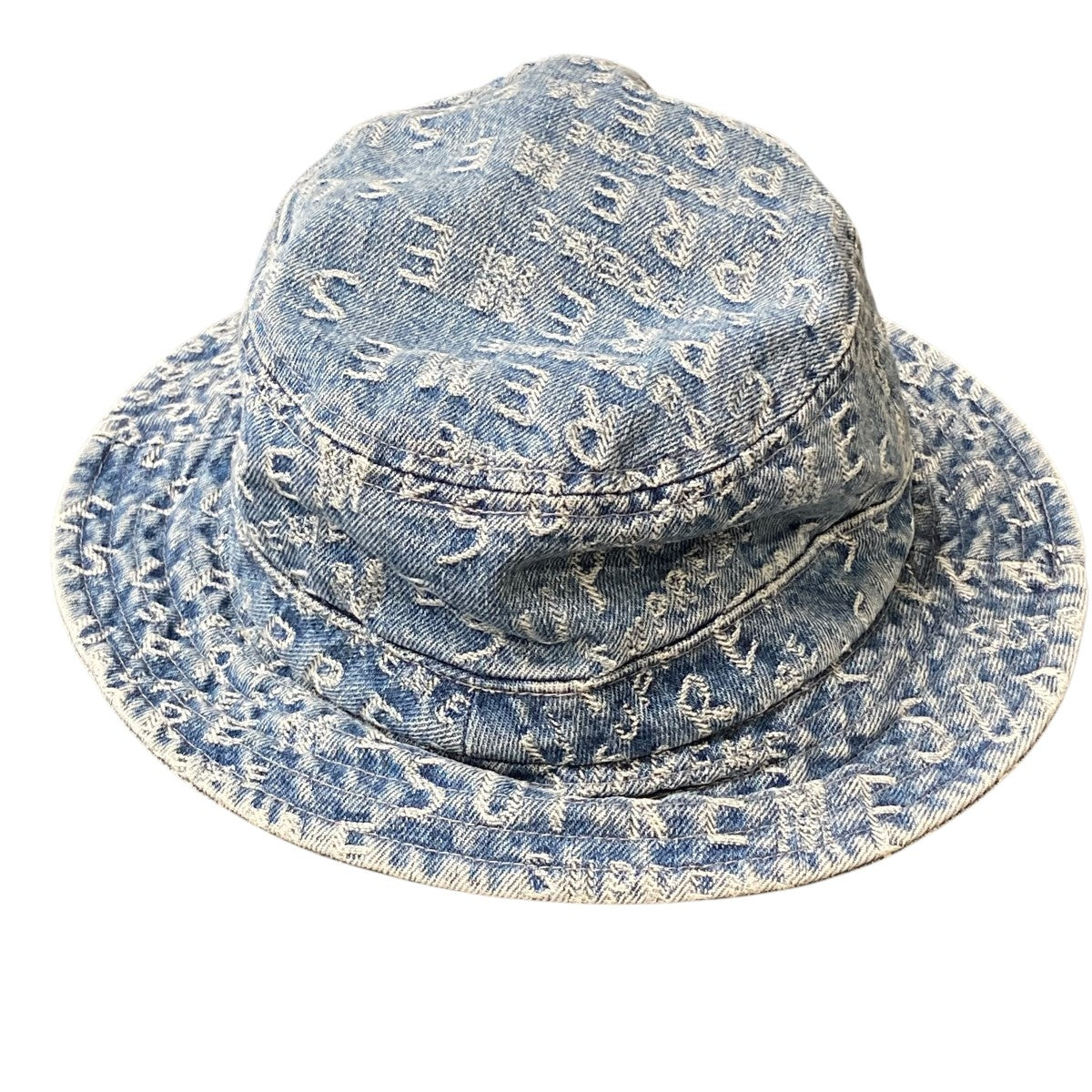 Supreme JACQUARD LOGOS DENIM CRUSHERバケットハット 古着・中古-2枚目のアイテム画像