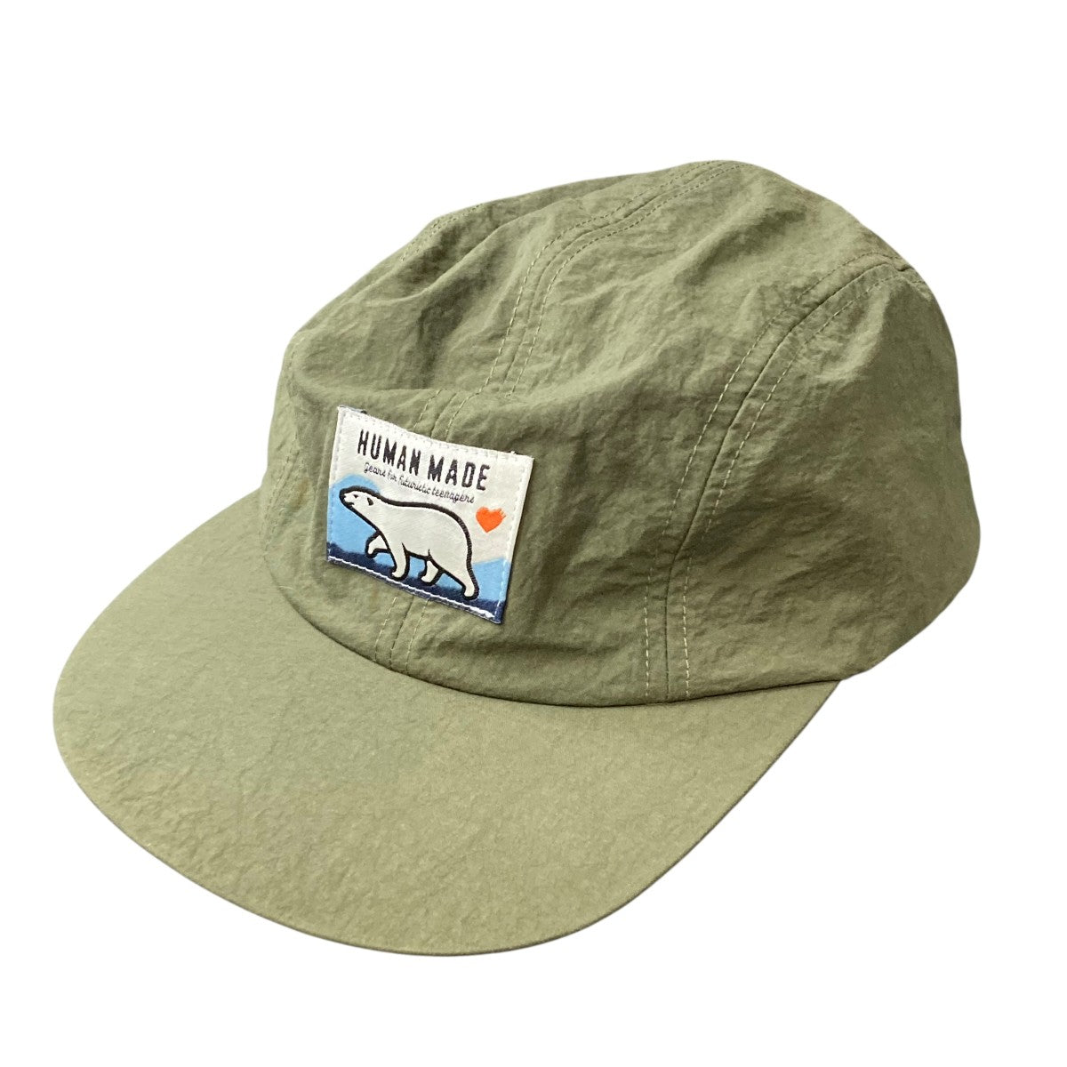 HUMAN MADE ナイロンキャップ シロクマキャップ 古着・中古-1枚目のアイテム画像