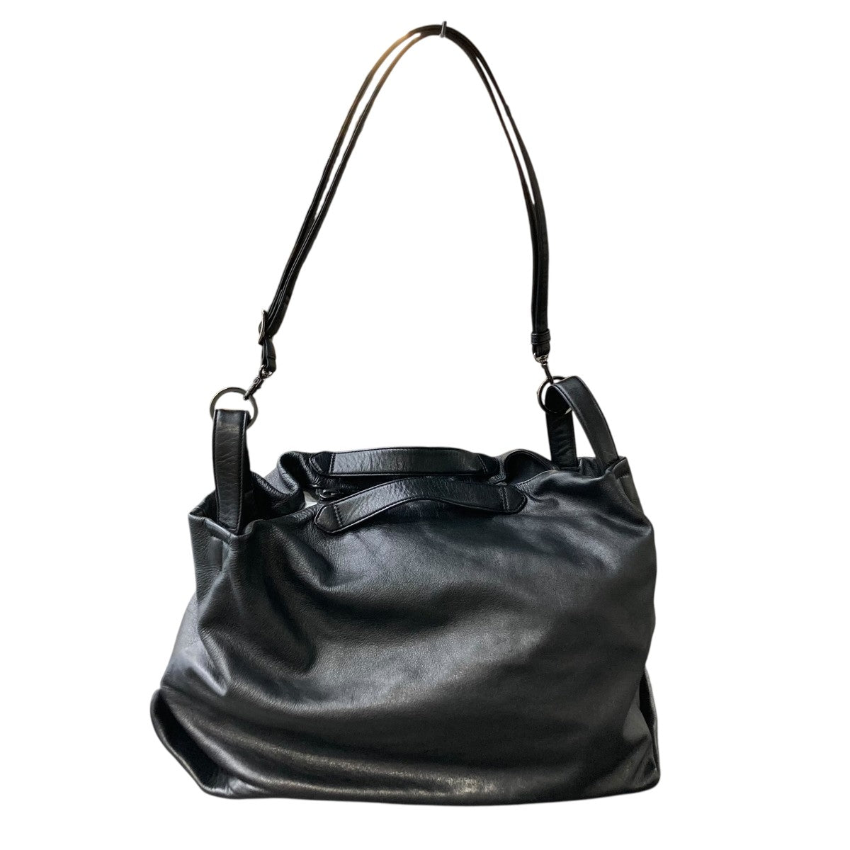 discord Yohji Yamamoto TULIPS チューリップ 3WAY レザー ショルダーバッグ 古着・中古-2枚目のアイテム画像
