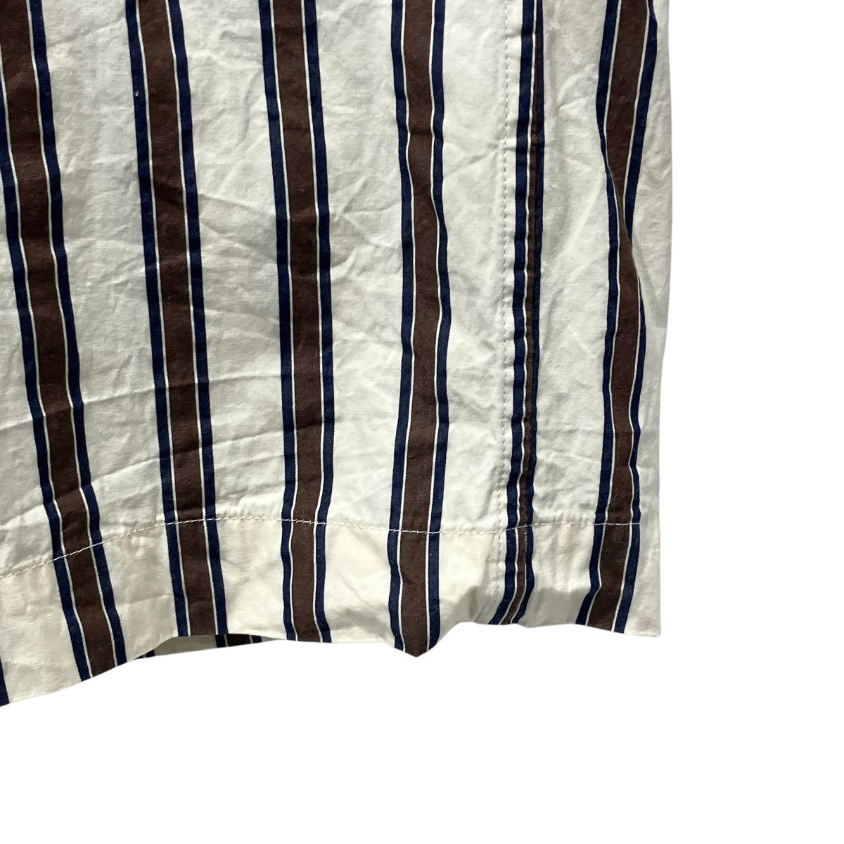 DENVER SHIRTストライプバンドカラーシャツ17HC221