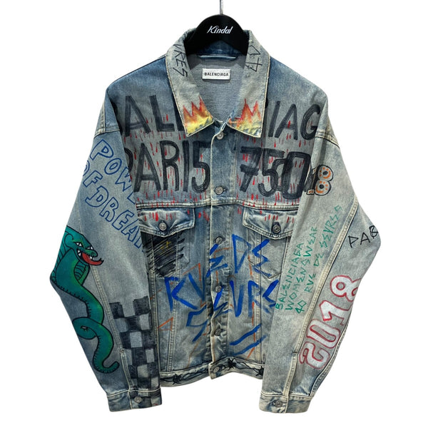 BALENCIAGA(バレンシアガ) 18AWグラフィティ オーバーサイズデニム