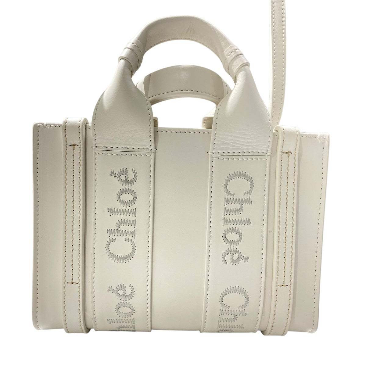 Chloe Woody2WAYバッグ ロゴトートCHC23UP237I60101 古着・中古-2枚目のアイテム画像