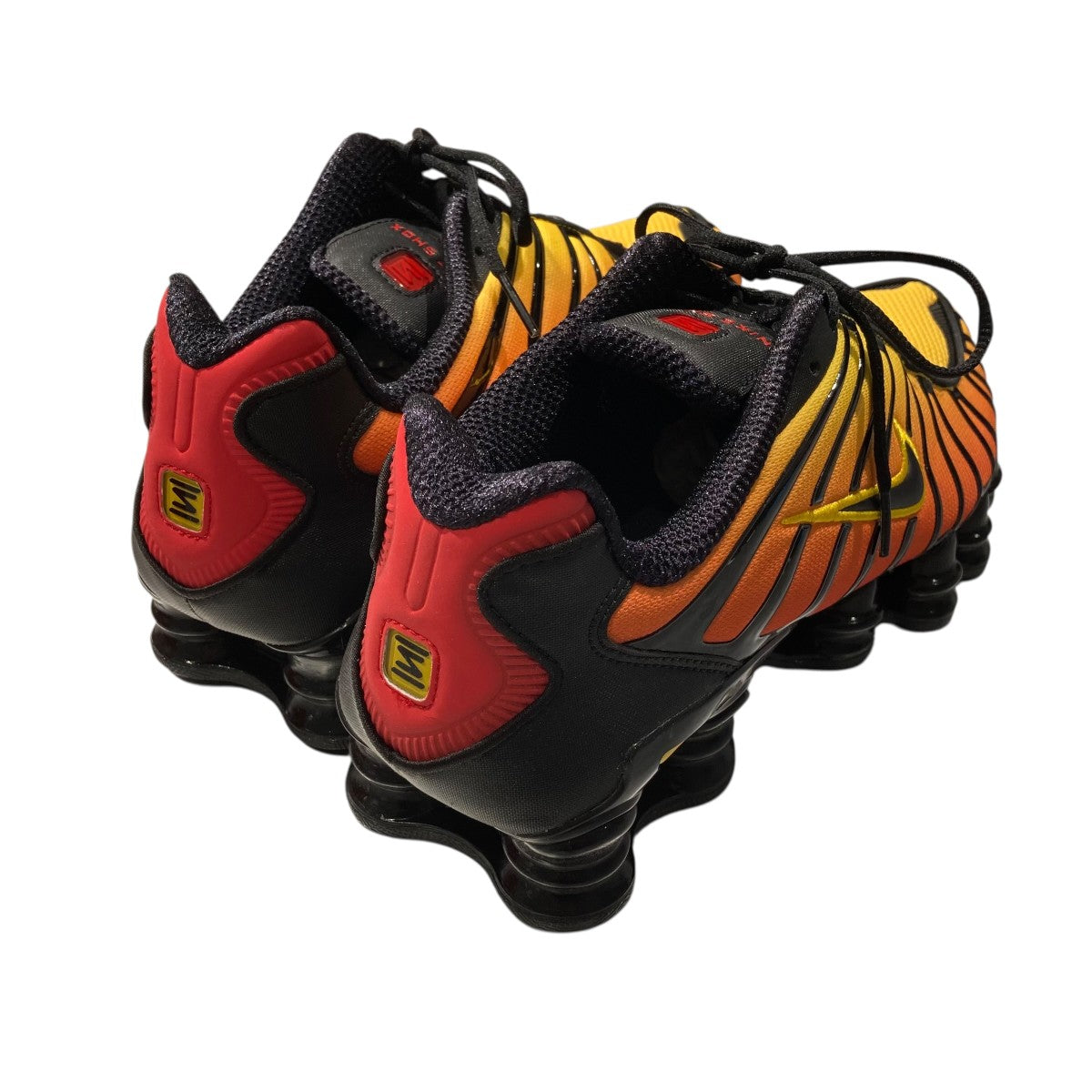 NIKE NIKE SHOX TL BLACK BLACK-AMARILLO-UNIVERSITY REDローカットスニーカーAV3595-004 古着・中古-2枚目のアイテム画像