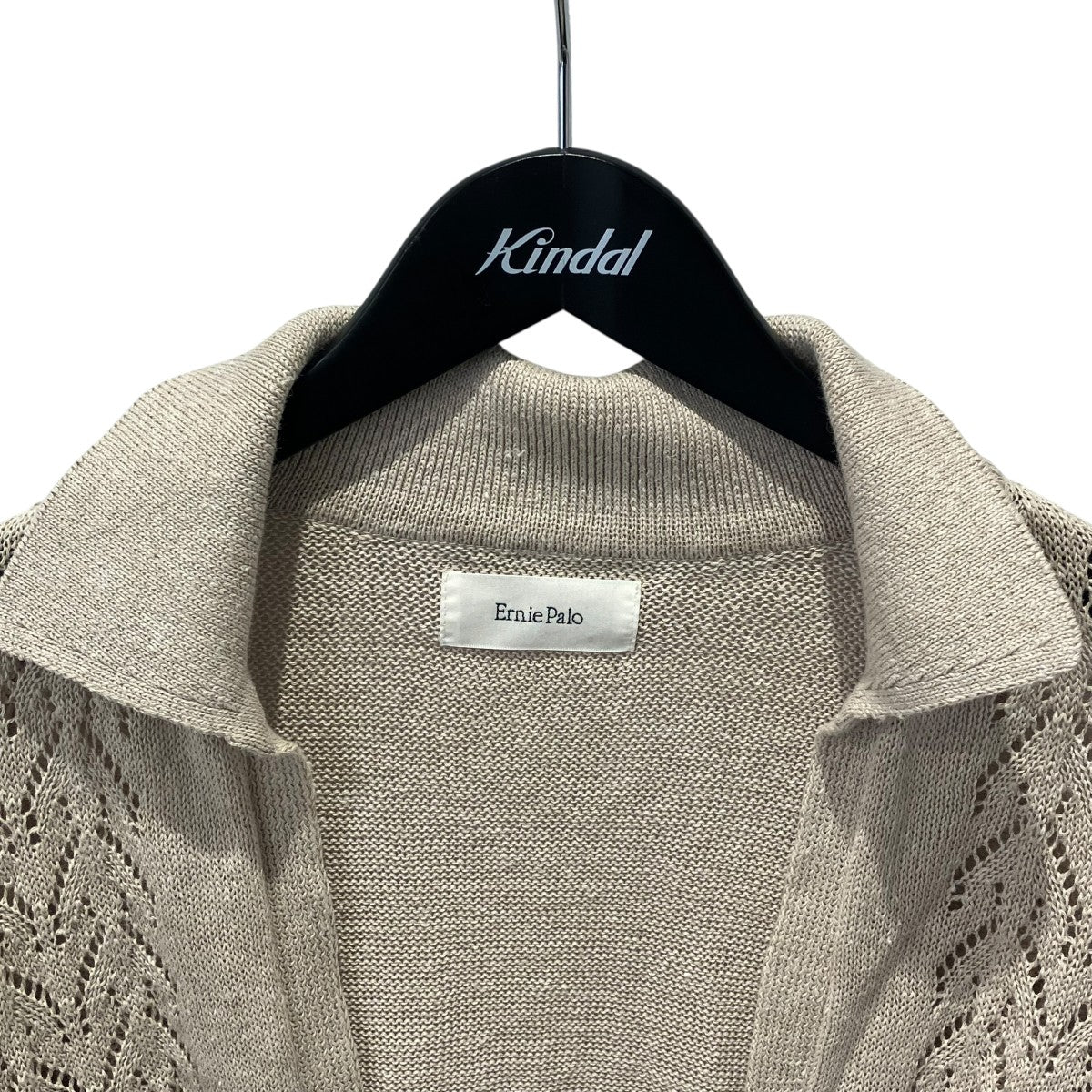26SSLinen Vneck Knitニット