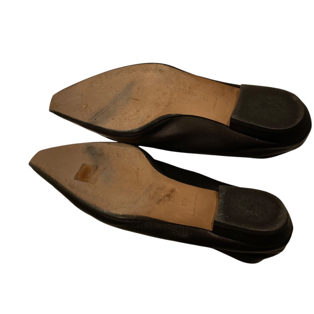 BOTTEGA VENETA アーモンド スクエアトゥ フラットパンプス608872 古着・中古-3枚目のアイテム画像