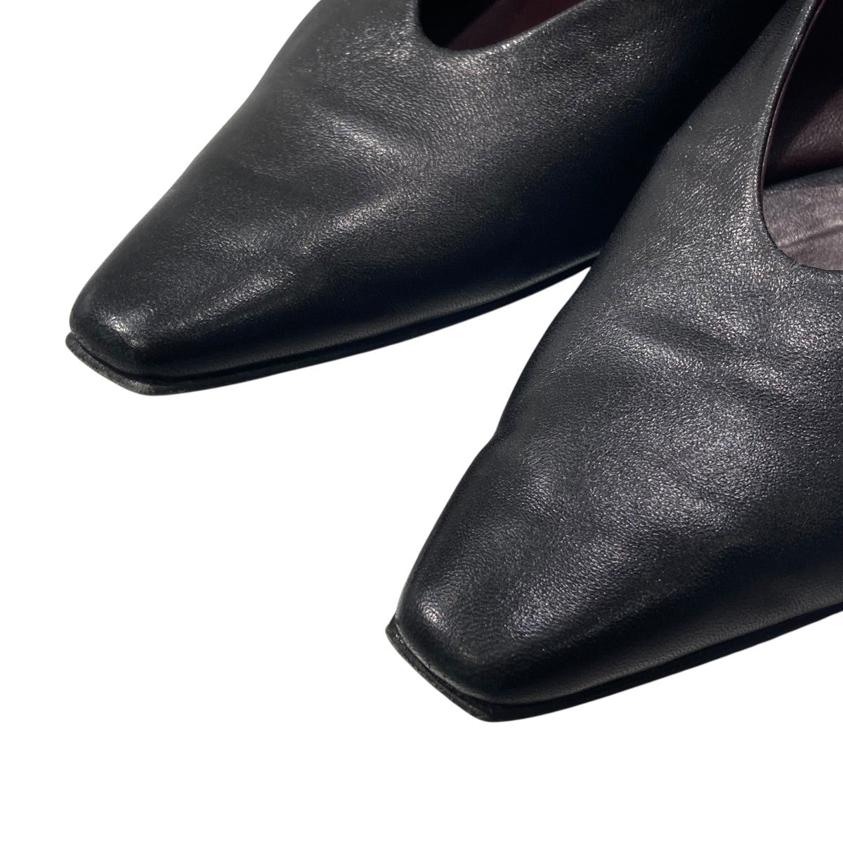 BOTTEGA VENETA アーモンド スクエアトゥ フラットパンプス608872 古着・中古-4枚目のアイテム画像