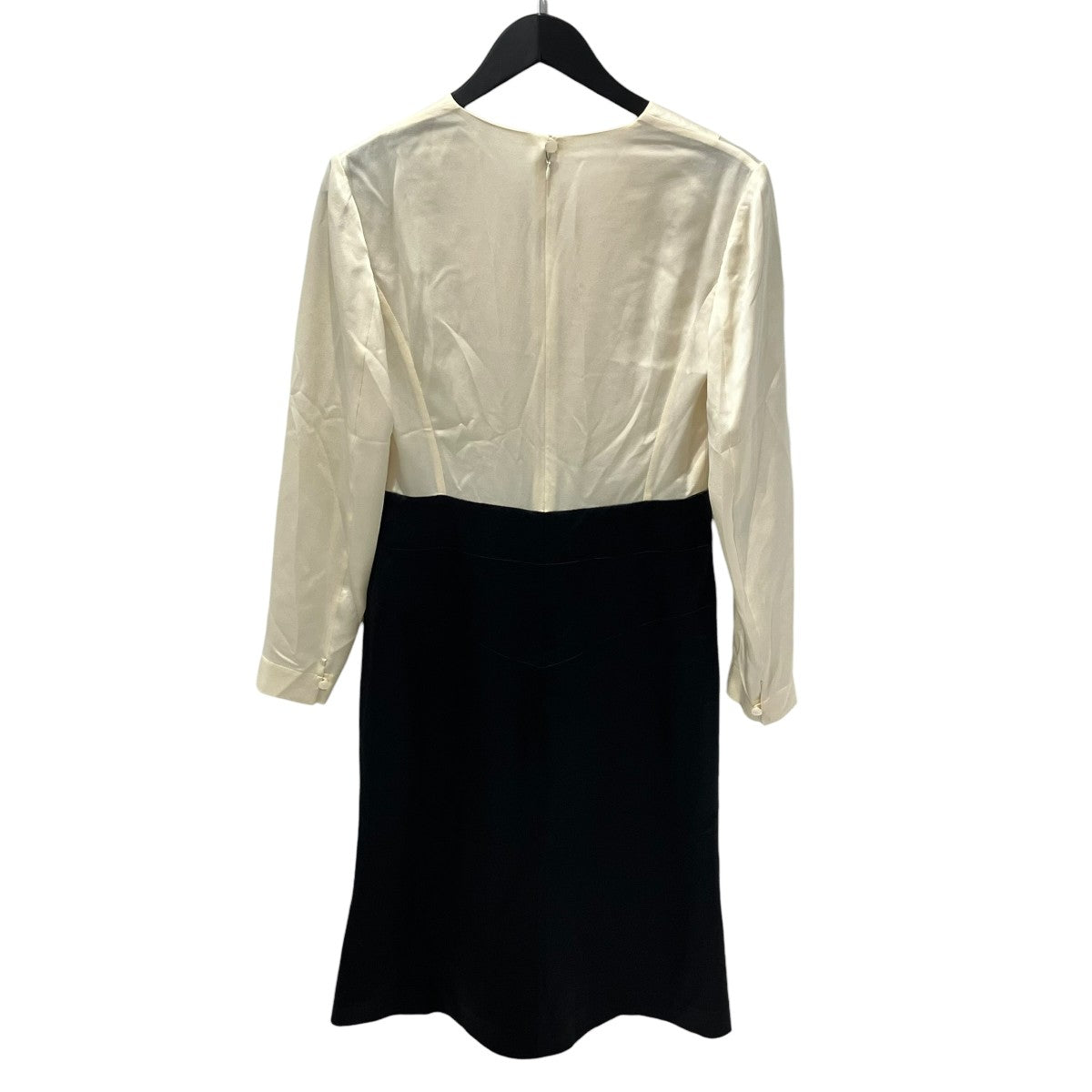 98sVINTAGE COCO BUTTON V NECK SILK DRESSワンピースP11496W02443