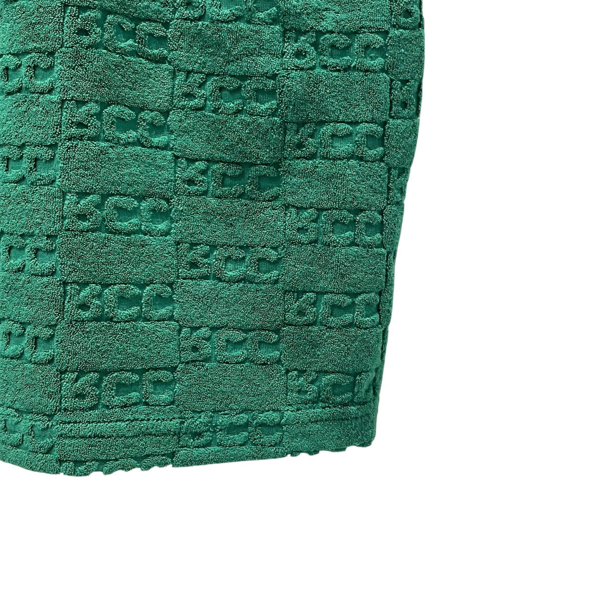 EMBOSSED RCC PATTERN PILE SLEEVELESS DRESSノースリーブワンピースRGC286