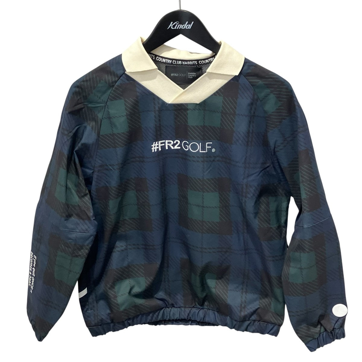 ナイロンチェックプルオーバーチェック長袖シャツRGJ043
