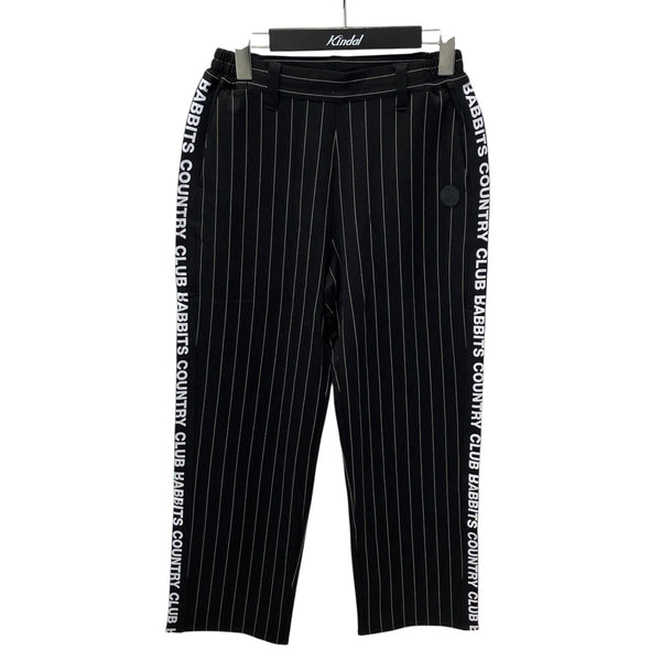 FR2 GOLF ジャージトラックパンツ 完売品 ストライプ 黒 XL パンツ FR2 GOLF(エフアールツーゴルフ) ストライプサイドロゴパンツ