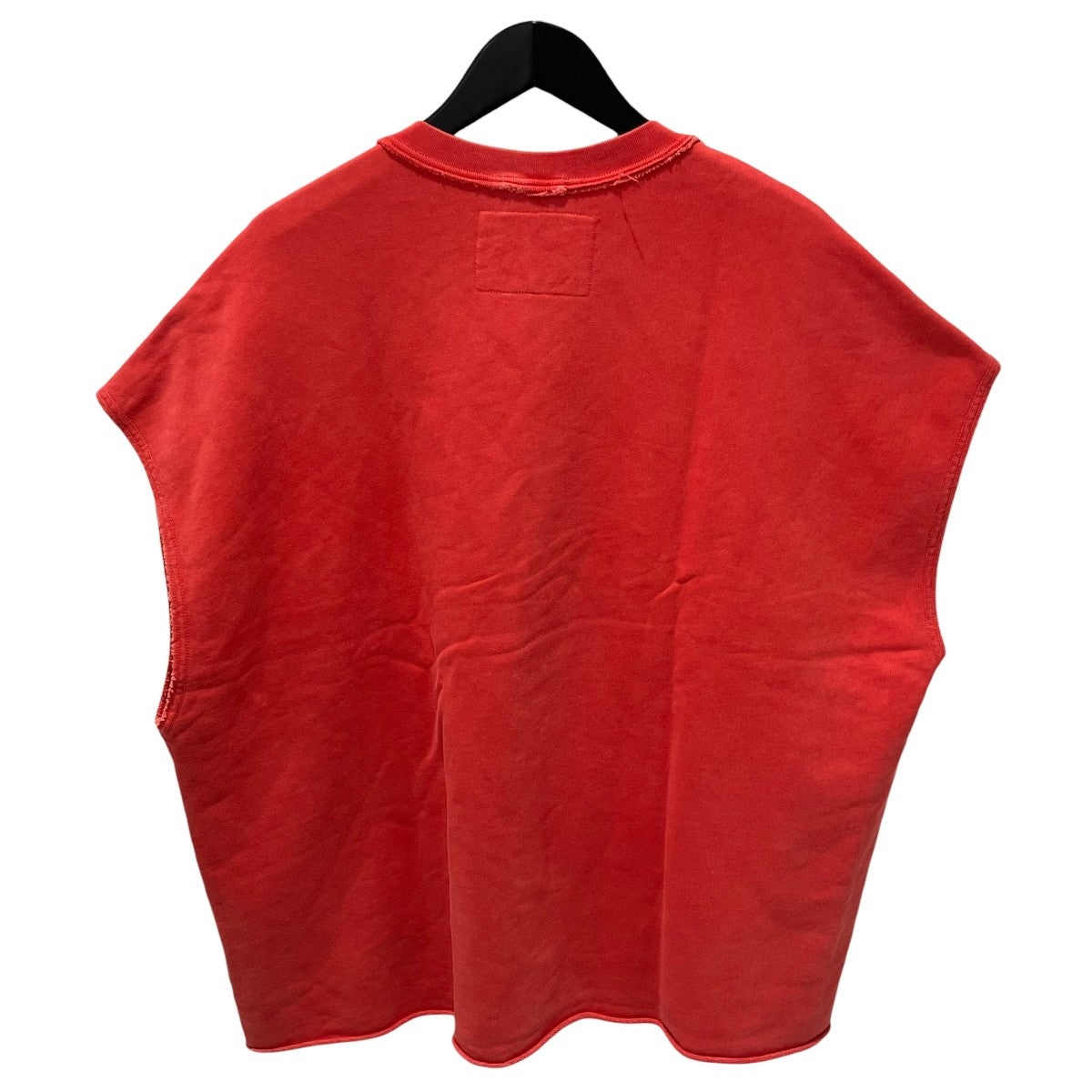 SLEEVELESS SWEATER SWEAT RED OLD DYEスウェットベスト