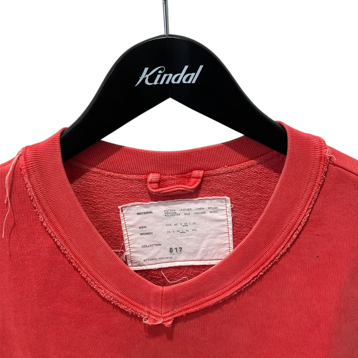 SLEEVELESS SWEATER SWEAT RED OLD DYEスウェットベスト