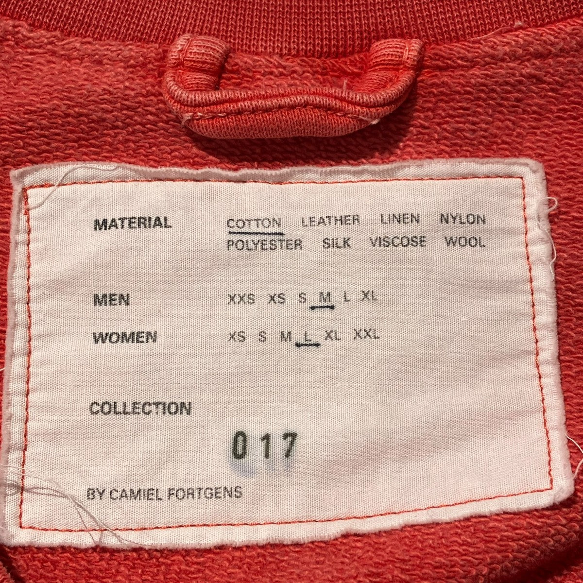 SLEEVELESS SWEATER SWEAT RED OLD DYEスウェットベスト