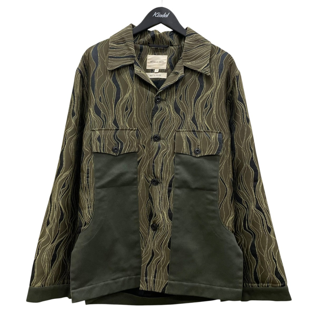 SWIRL PATTERN SHIRT JACKET総柄 シャツジャケット
