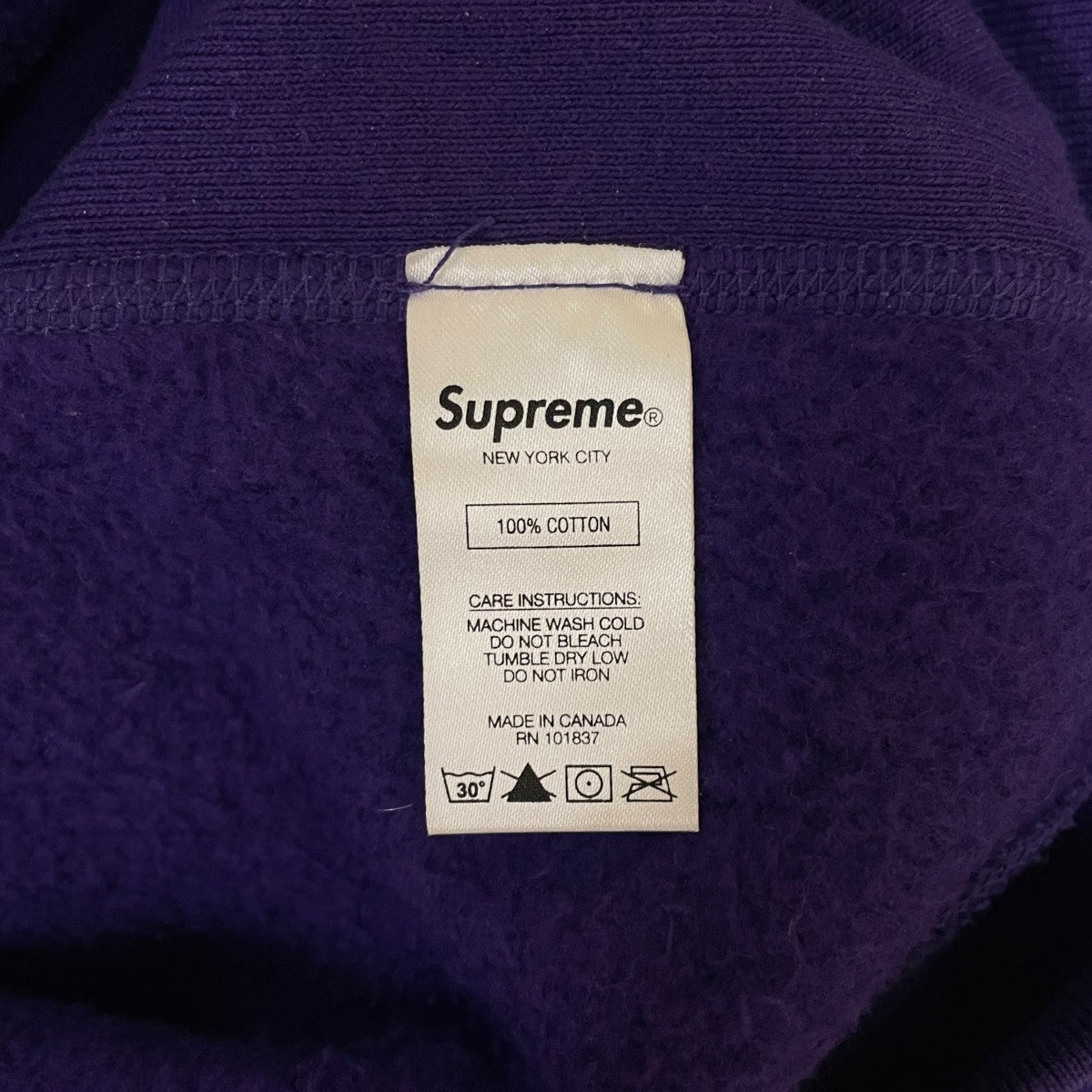 Cross Box Logo Hooded Sweatshirtボックスロゴワッペン コットン プルオーバー フーディー