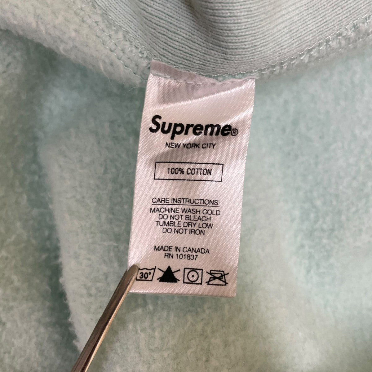 Supreme 17AWBox Logo Hooded Sweatshirtボックスロゴ コットン プルオーバー フーディー 古着・中古-6枚目のアイテム画像