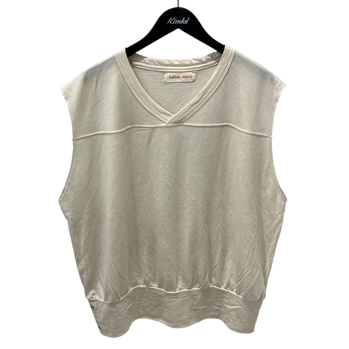 26SSsw ns top／ecruノースリーブTシャツbo-06cn03